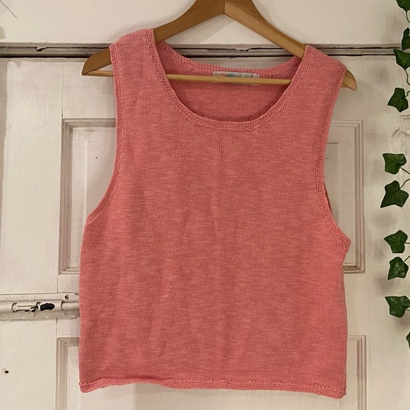 Pink Free People Sweater Vest Tank Women’s Sz S - FP Beach - Picture 3 of 6
